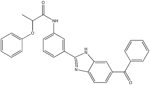 N-[3-(6-benzoyl-1H-benzimidazol-2-yl)phenyl]-2-phenoxypropanamide|