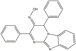 2,4-diphenylpyrimido[1,2-a]benzimidazol-3(4H)-one oxime