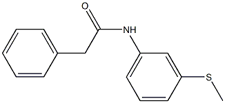 N-[3-(methylsulfanyl)phenyl]-2-phenylacetamide 结构式