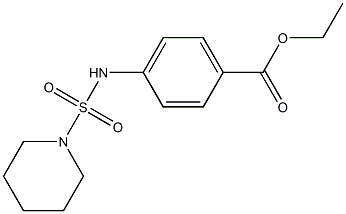 ethyl 4-[(1-piperidinylsulfonyl)amino]benzoate Structure