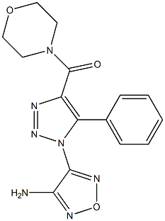 4-[4-(4-morpholinylcarbonyl)-5-phenyl-1H-1,2,3-triazol-1-yl]-1,2,5-oxadiazol-3-amine