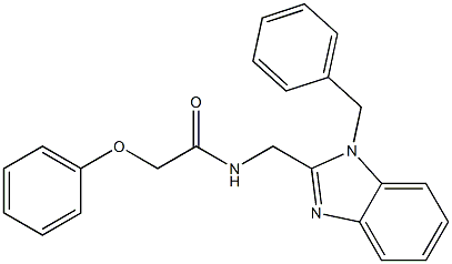 N-[(1-benzyl-1H-benzimidazol-2-yl)methyl]-2-phenoxyacetamide Structure