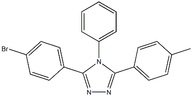 3-(4-bromophenyl)-5-(4-methylphenyl)-4-phenyl-4H-1,2,4-triazole Struktur