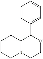 1-phenyloctahydropyrido[2,1-c][1,4]oxazine Struktur