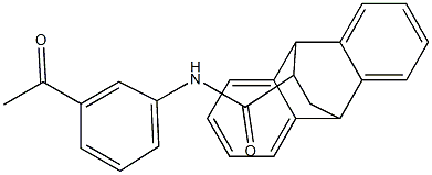 N-(3-acetylphenyl)tetracyclo[6.6.2.0~2,7~.0~9,14~]hexadeca-2,4,6,9,11,13-hexaene-15-carboxamide Structure