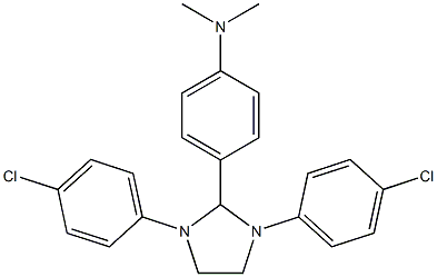 4-[1,3-bis(4-chlorophenyl)-2-imidazolidinyl]-N,N-dimethylaniline Structure