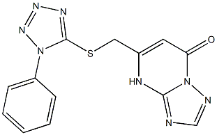 5-{[(1-phenyl-1H-tetraazol-5-yl)thio]methyl}[1,2,4]triazolo[1,5-a]pyrimidin-7(4H)-one|
