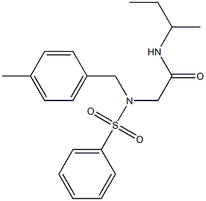  N-(sec-butyl)-2-[(4-methylbenzyl)(phenylsulfonyl)amino]acetamide