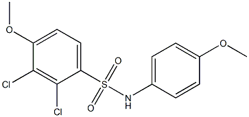 2,3-dichloro-4-methoxy-N-(4-methoxyphenyl)benzenesulfonamide Structure