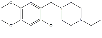 1-isopropyl-4-(2,4,5-trimethoxybenzyl)piperazine Structure