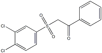 2-[(3,4-dichlorophenyl)sulfonyl]-1-phenylethanone Structure