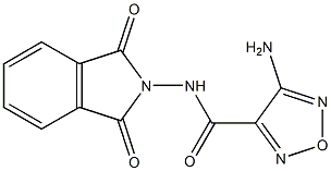 4-amino-N-(1,3-dioxo-1,3-dihydro-2H-isoindol-2-yl)-1,2,5-oxadiazole-3-carboxamide Structure
