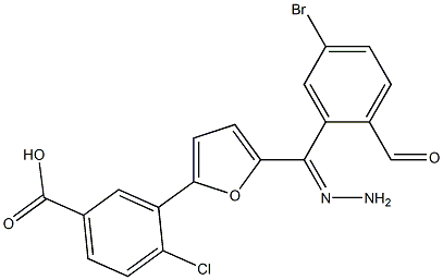 3-{5-[2-(4-bromobenzoyl)carbohydrazonoyl]-2-furyl}-4-chlorobenzoic acid