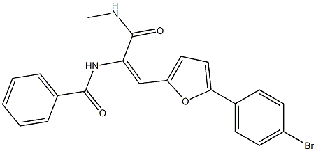 N-{2-[5-(4-bromophenyl)-2-furyl]-1-[(methylamino)carbonyl]vinyl}benzamide