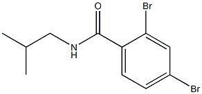 2,4-dibromo-N-isobutylbenzamide 化学構造式