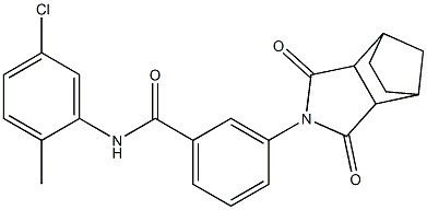 N-(5-chloro-2-methylphenyl)-3-(3,5-dioxo-4-azatricyclo[5.2.1.0~2,6~]dec-4-yl)benzamide 结构式