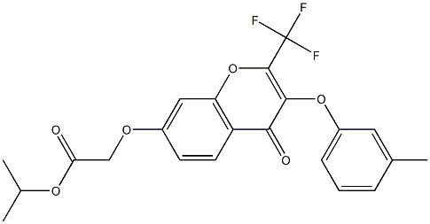 isopropyl {[3-(3-methylphenoxy)-4-oxo-2-(trifluoromethyl)-4H-chromen-7-yl]oxy}acetate