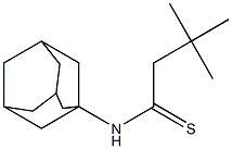 N-(1-adamantyl)-3,3-dimethylbutanethioamide,,结构式