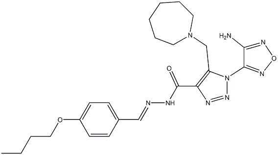 1-(4-amino-1,2,5-oxadiazol-3-yl)-5-(1-azepanylmethyl)-N'-(4-butoxybenzylidene)-1H-1,2,3-triazole-4-carbohydrazide