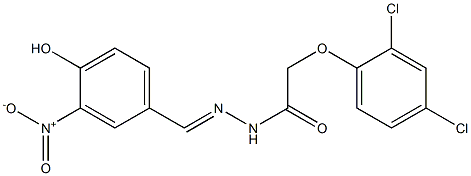 2-(2,4-dichlorophenoxy)-N'-{4-hydroxy-3-nitrobenzylidene}acetohydrazide