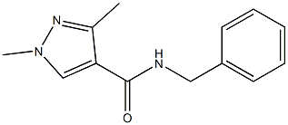 N-benzyl-1,3-dimethyl-1H-pyrazole-4-carboxamide 化学構造式