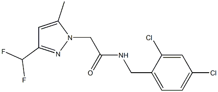  N-(2,4-dichlorobenzyl)-2-[3-(difluoromethyl)-5-methyl-1H-pyrazol-1-yl]acetamide