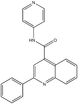 2-phenyl-N-(4-pyridinyl)-4-quinolinecarboxamide 结构式