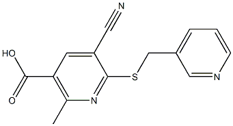 5-cyano-2-methyl-6-[(3-pyridinylmethyl)sulfanyl]nicotinic acid