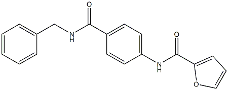 N-{4-[(benzylamino)carbonyl]phenyl}-2-furamide Structure