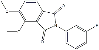 2-(3-fluorophenyl)-4,5-dimethoxy-1H-isoindole-1,3(2H)-dione 化学構造式