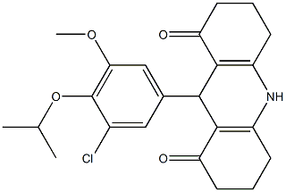 9-(3-chloro-4-isopropoxy-5-methoxyphenyl)-3,4,6,7,9,10-hexahydro-1,8(2H,5H)-acridinedione