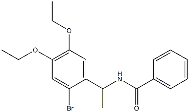 N-[1-(2-bromo-4,5-diethoxyphenyl)ethyl]benzamide Structure
