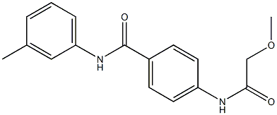  4-[(methoxyacetyl)amino]-N-(3-methylphenyl)benzamide