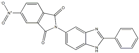 5-nitro-2-(2-phenyl-1H-benzimidazol-5-yl)-1H-isoindole-1,3(2H)-dione 化学構造式