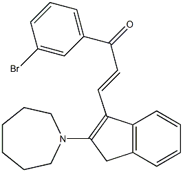 3-[2-(1-azepanyl)-1H-inden-3-yl]-1-(3-bromophenyl)-2-propen-1-one