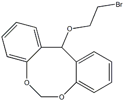 2-bromoethyl 12H-dibenzo[d,g][1,3]dioxocin-12-yl ether,,结构式