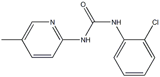 N-(2-chlorophenyl)-N'-(5-methyl-2-pyridinyl)urea Struktur