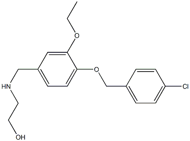 2-({4-[(4-chlorobenzyl)oxy]-3-ethoxybenzyl}amino)ethanol Structure