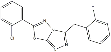 6-(2-chlorophenyl)-3-(2-fluorobenzyl)[1,2,4]triazolo[3,4-b][1,3,4]thiadiazole