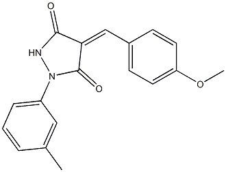 4-(4-methoxybenzylidene)-1-(3-methylphenyl)-3,5-pyrazolidinedione