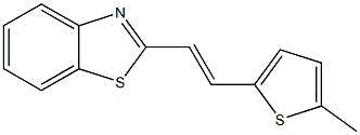 2-[2-(5-methyl-2-thienyl)vinyl]-1,3-benzothiazole Struktur