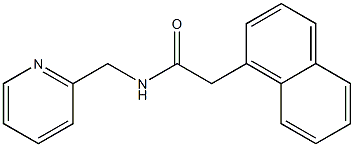 2-(1-naphthyl)-N-(2-pyridinylmethyl)acetamide Structure