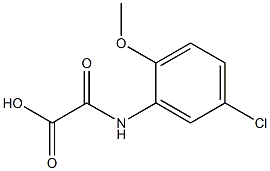(5-chloro-2-methoxyanilino)(oxo)acetic acid,,结构式