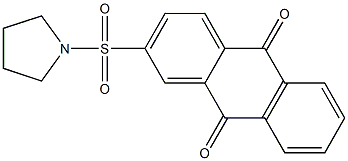 2-(1-pyrrolidinylsulfonyl)anthra-9,10-quinone Structure