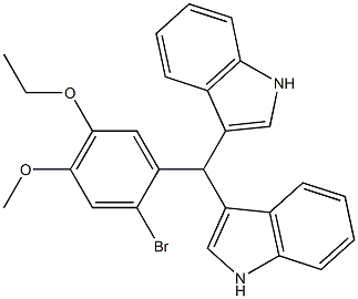 3-[(2-bromo-5-ethoxy-4-methoxyphenyl)(1H-indol-3-yl)methyl]-1H-indole