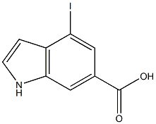 4-iodo-1H-indole-6-carboxylic acid Structure