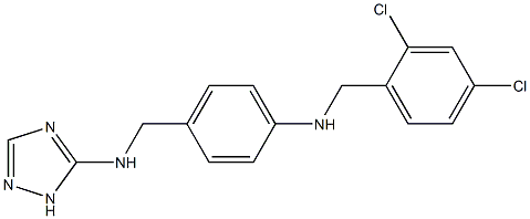 N-(2,4-dichlorobenzyl)-N-{4-[(1H-1,2,4-triazol-5-ylamino)methyl]phenyl}amine Struktur