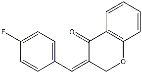 3-(4-fluorobenzylidene)-2,3-dihydro-4H-chromen-4-one Struktur