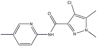  4-chloro-1,5-dimethyl-N-(5-methyl-2-pyridinyl)-1H-pyrazole-3-carboxamide