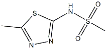 N-(5-methyl-1,3,4-thiadiazol-2-yl)methanesulfonamide 结构式